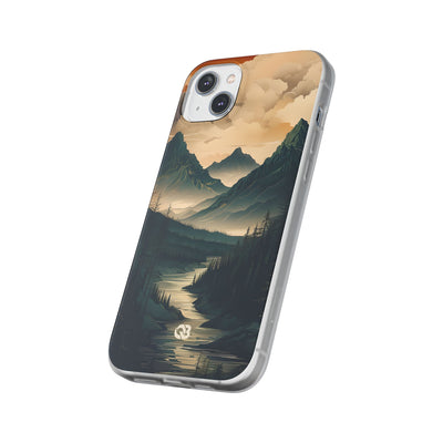 Summit River Dusk · Soft Phone Case for iPhone