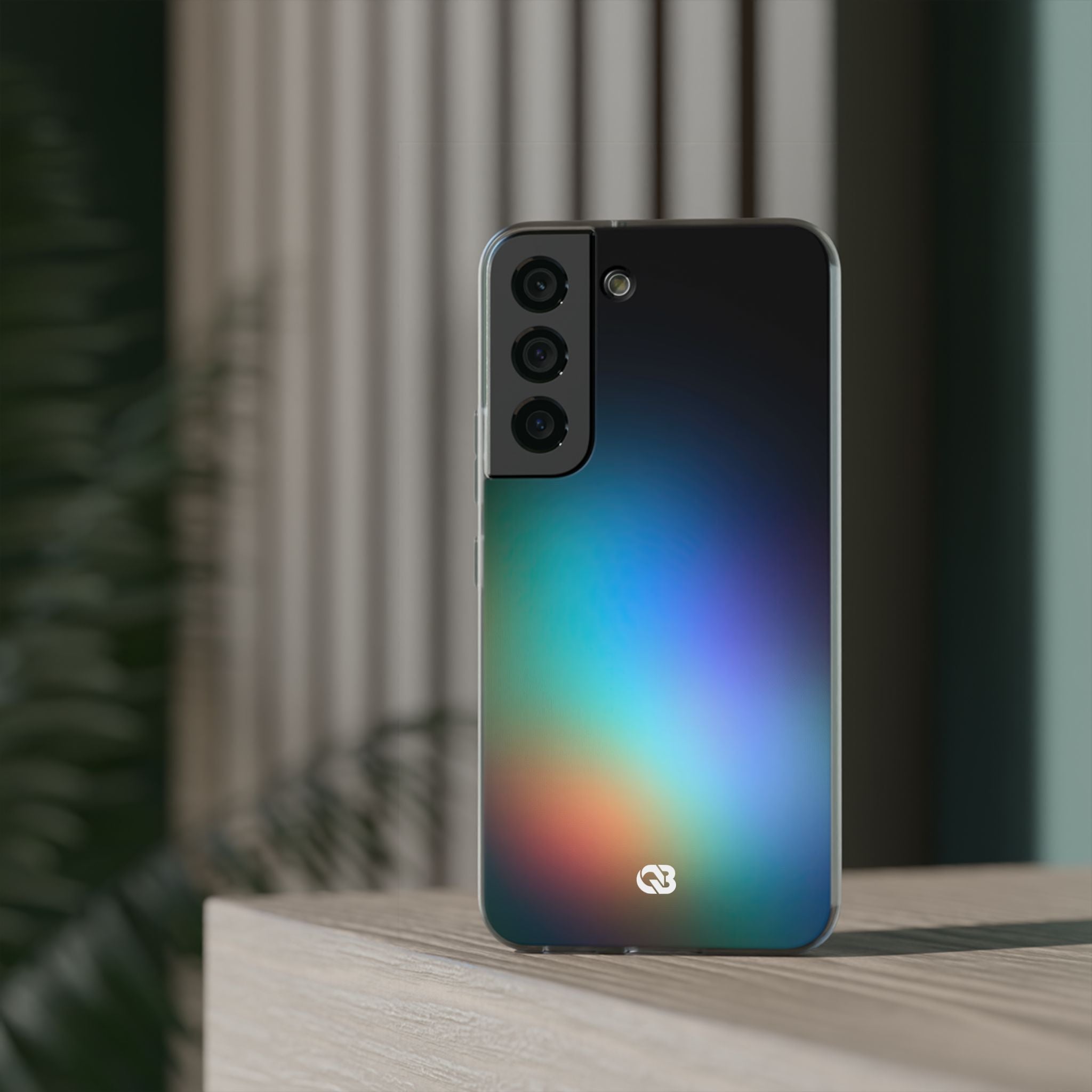 Black Lite Phone Case for Samsung - Electric Prism Grain