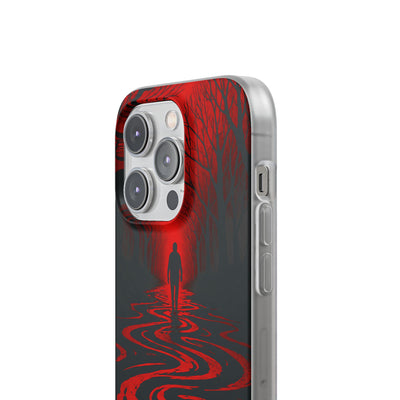 Crimson Shadow Path · Soft Phone Case for iPhone