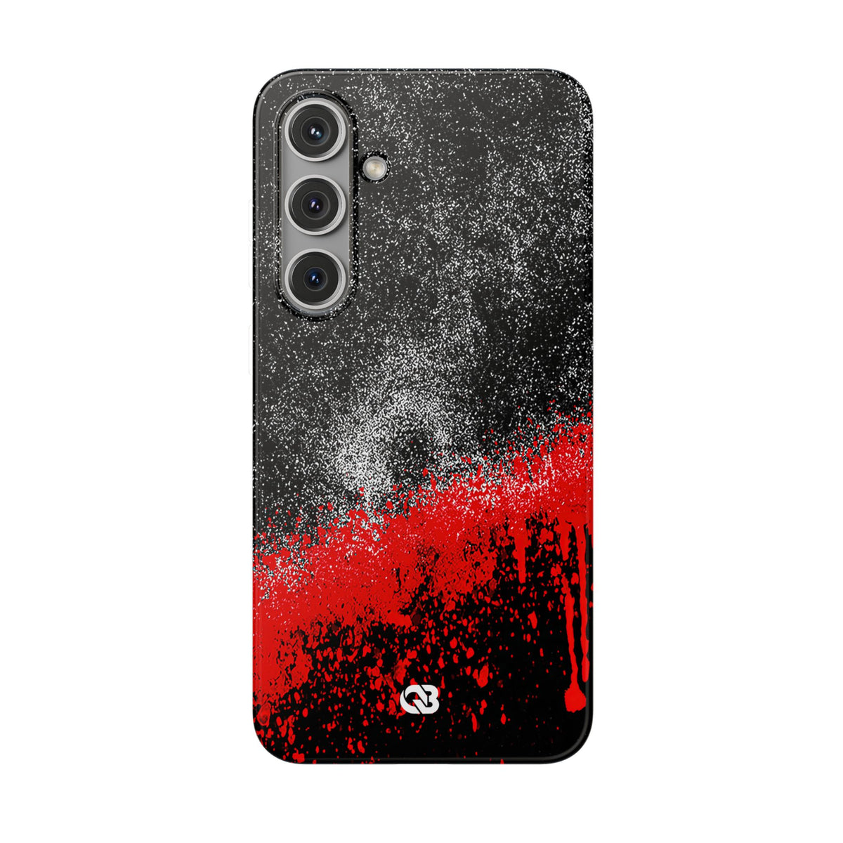 Crimson Noir Drip · Lite Phone Case for Samsung · Black