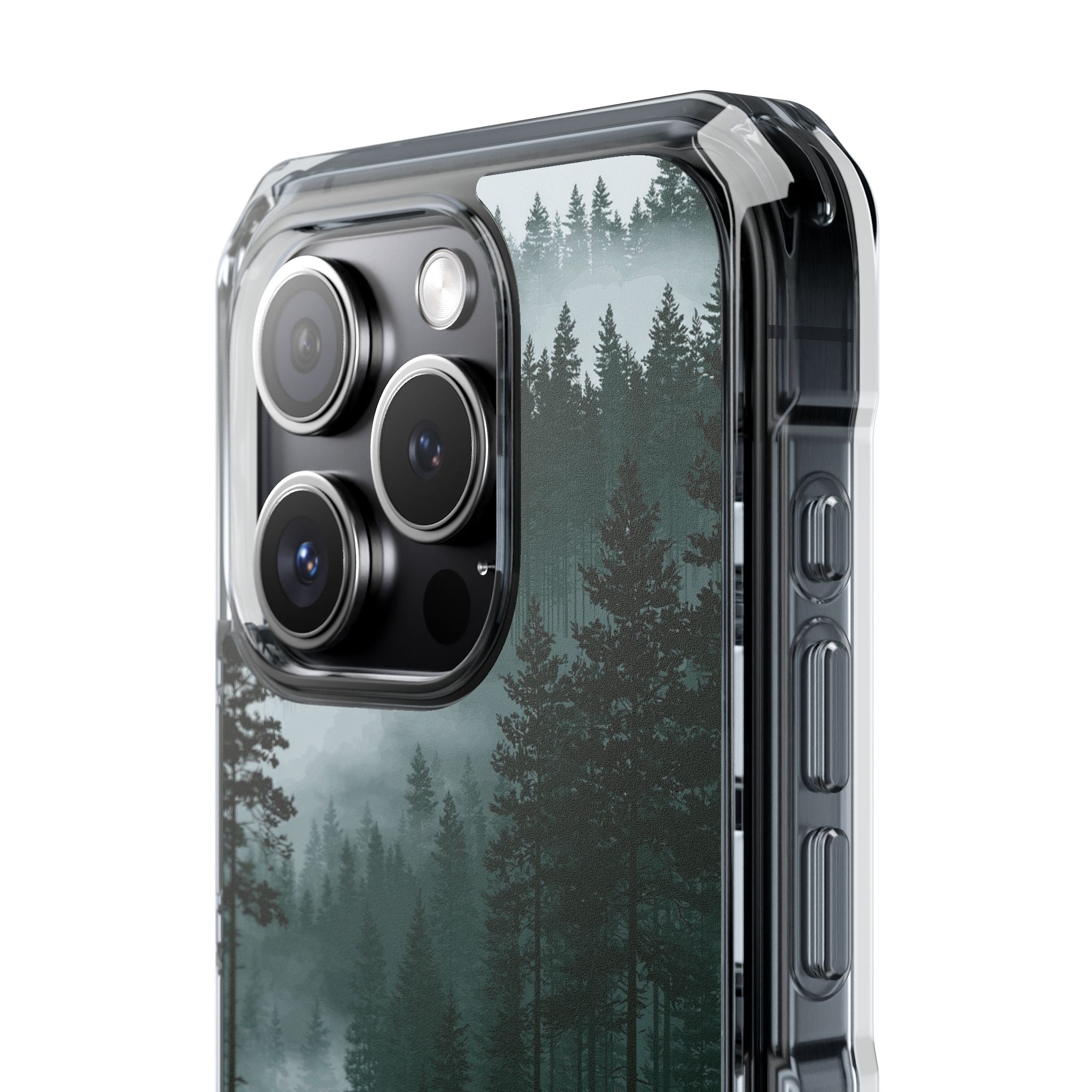Green Impact MagSafe Phone Case for iPhone - Misty Evergreen Mirror