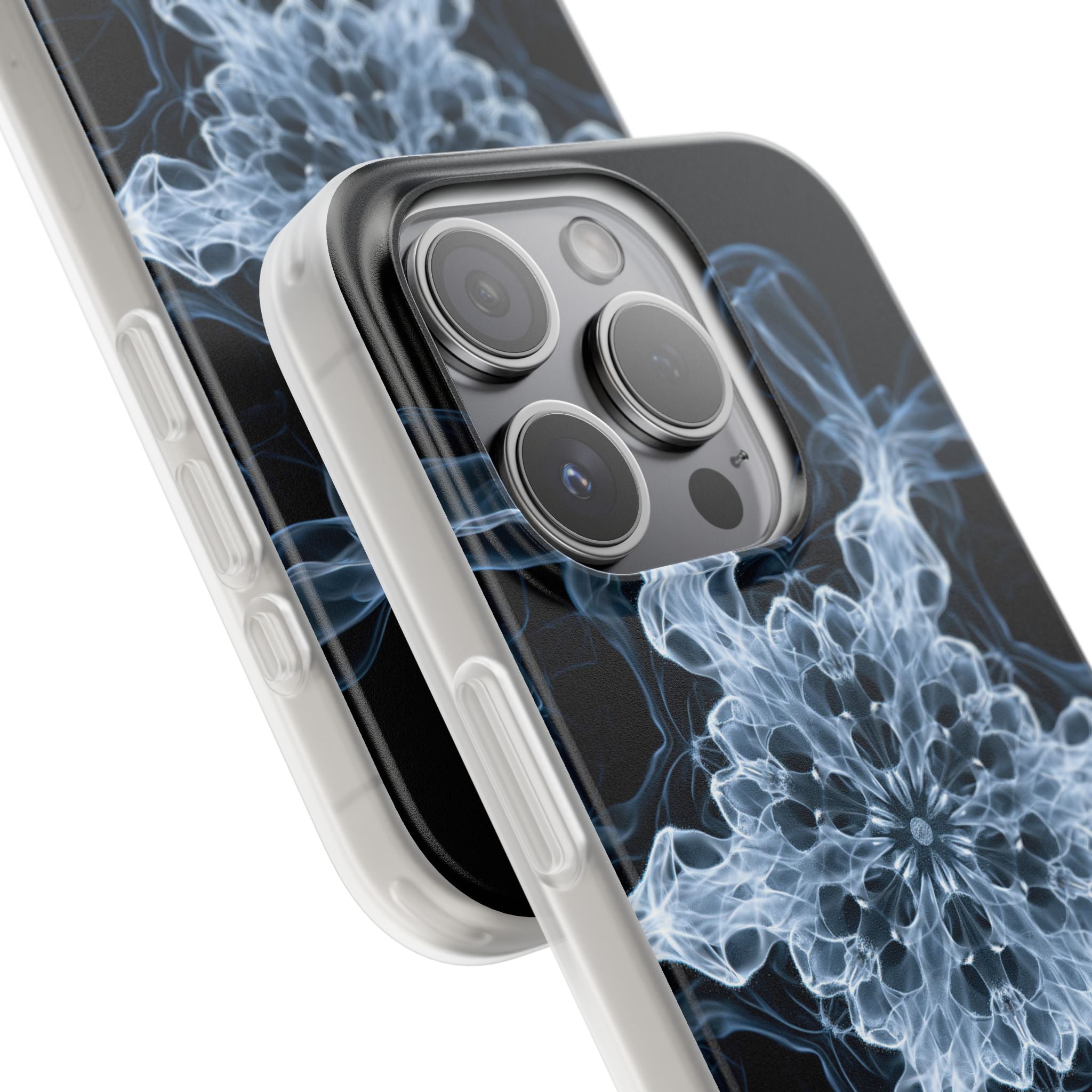Blue Lite Phone Case for iPhone - Glacial Smoke Crown