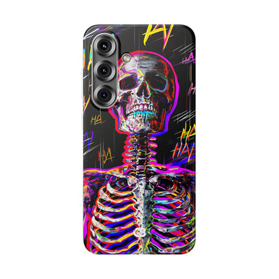 Neon Glitch Skeleton · Soft Handyhülle für Samsung