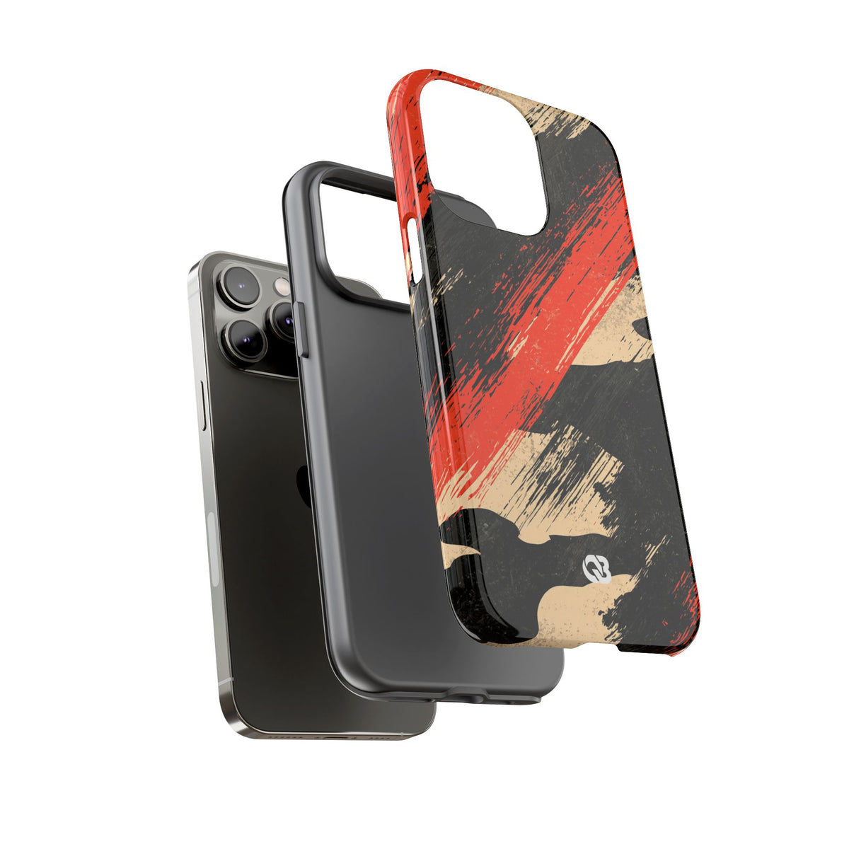 Urban Slash Camo · Tough Phone Case for iPhone · Black