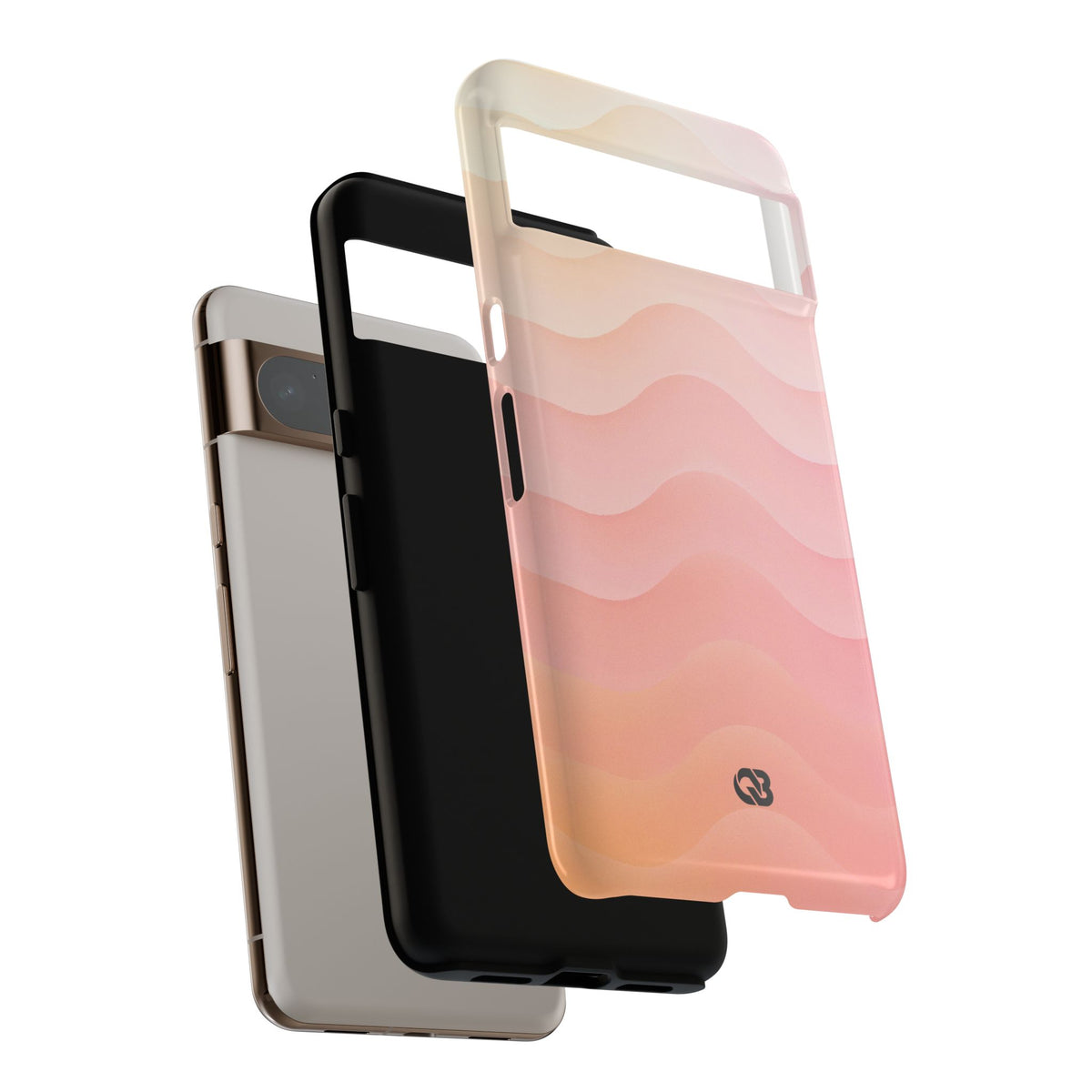 Blush Horizon Waves · Tough Phone Case for Pixel ·  Pink