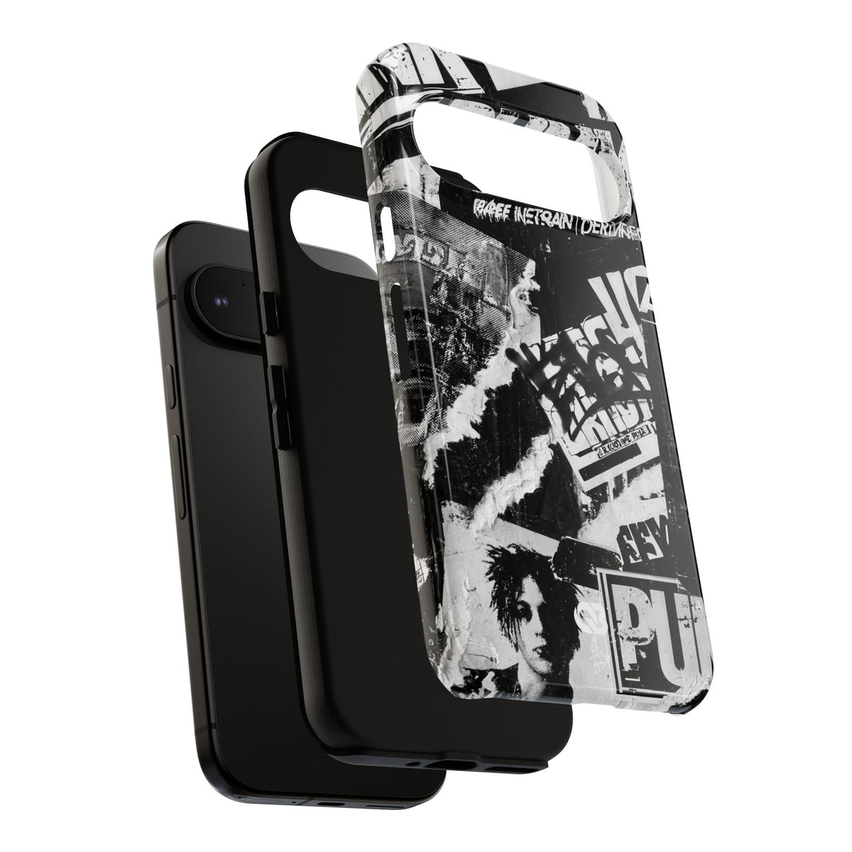 Underground Punk Collage · Tough Phone Case for Pixel ·  Black