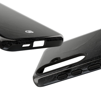 Obsidian Stucco Relief · Tough Phone Case for Samsung · Black