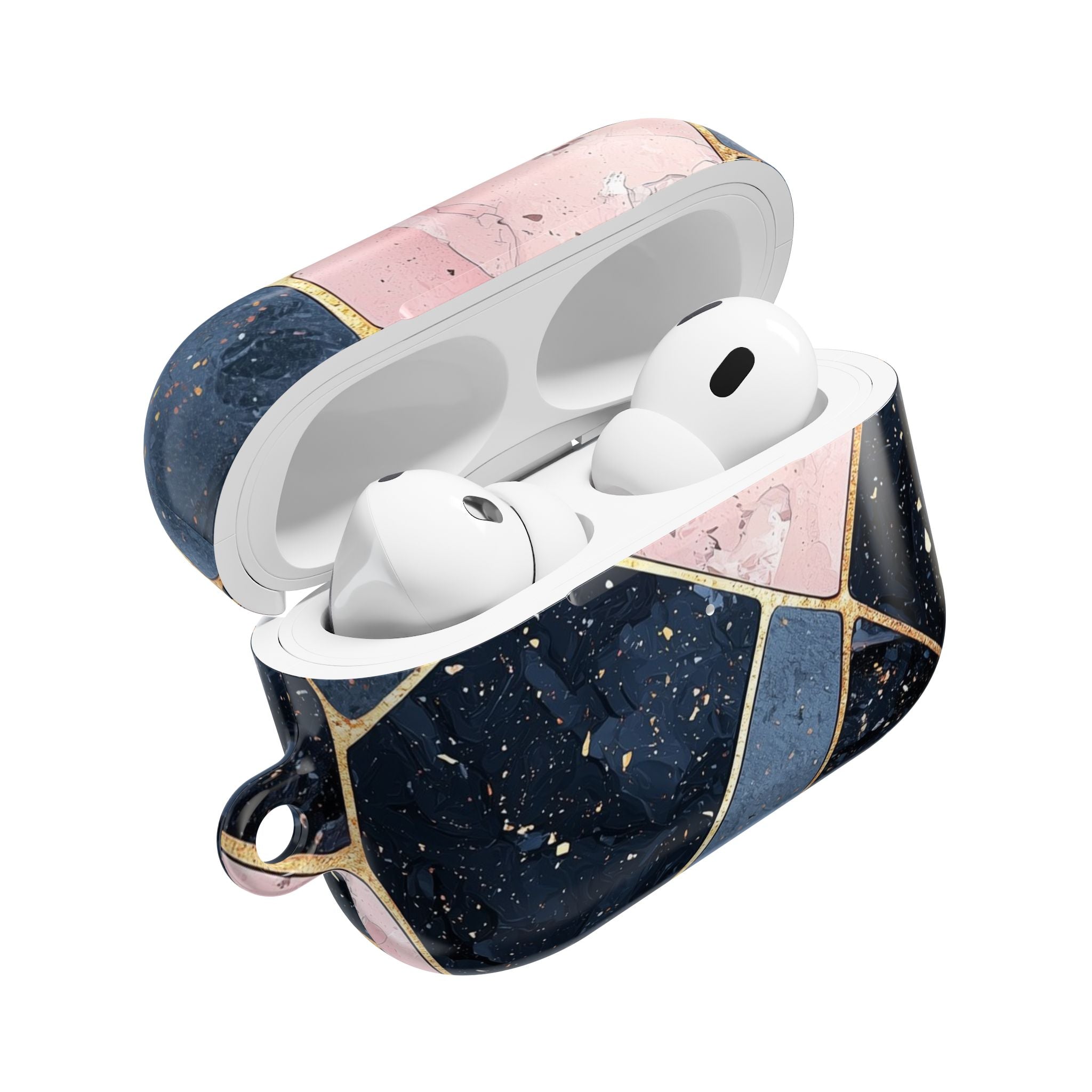 Golden Mosaic Navy - AirPods Cover