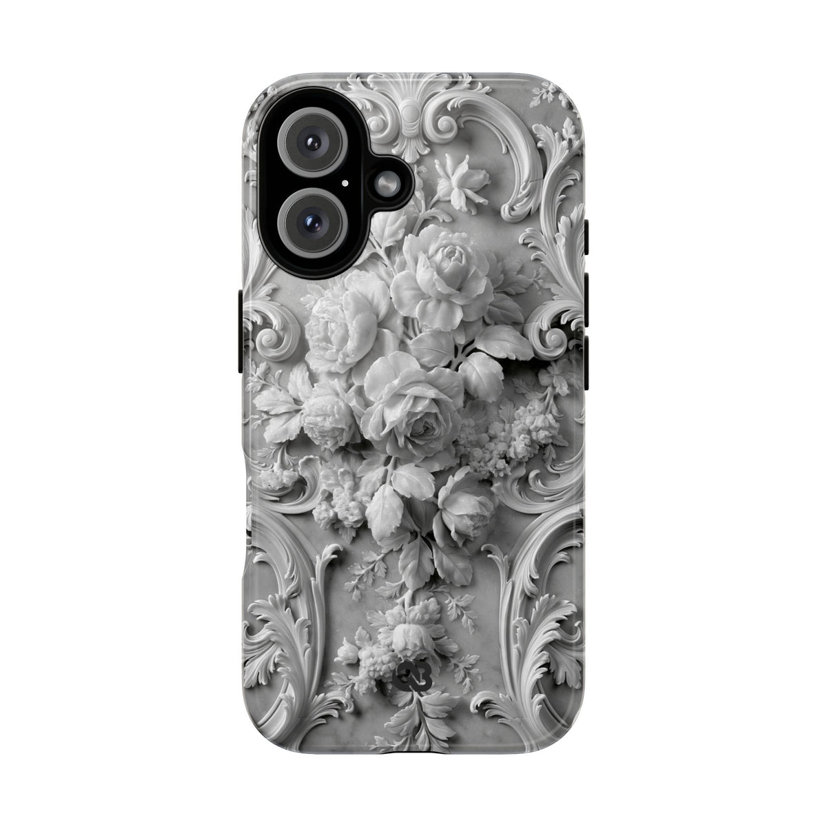 Rococo Marble Rose · Tough Phone Case for iPhone · White