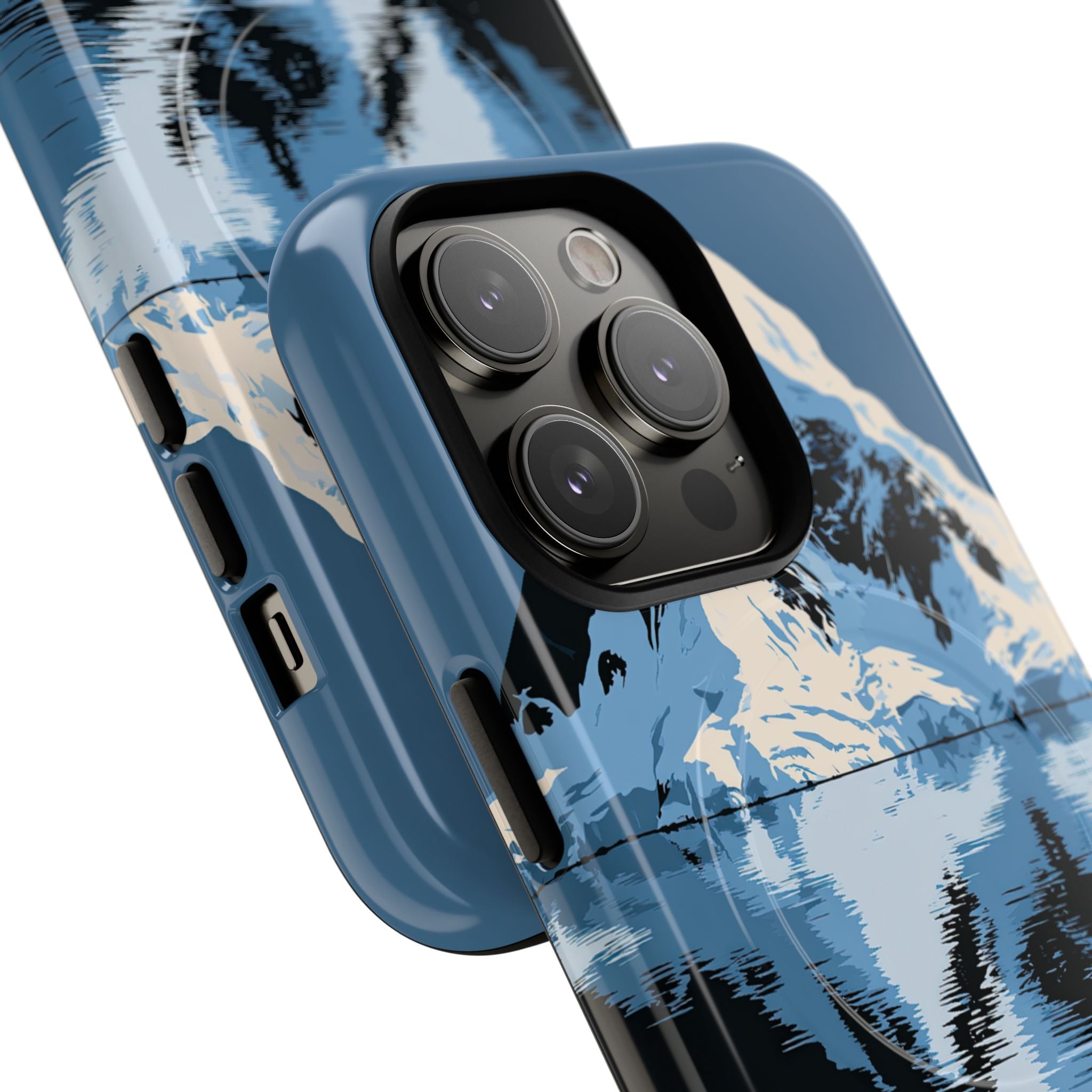 Blue Tough 2.0 Magsafe Phone Case for iPhone - Arctic Summit Mirror