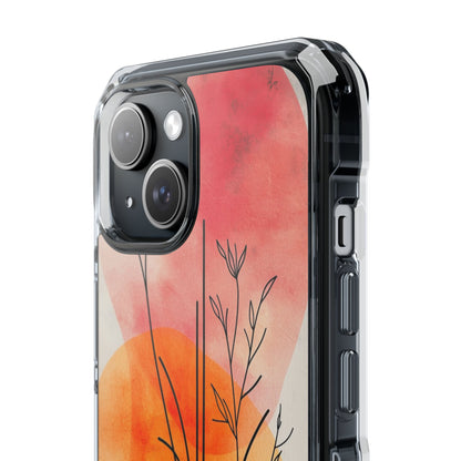 Branching Stems Sunset iPhone 15 Case - Impact