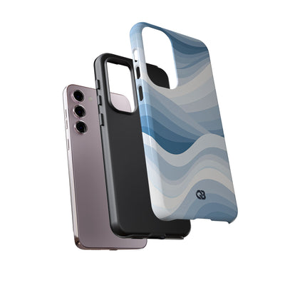 Blue Tough Phone Case for Samsung - Glacial Indigo Flow