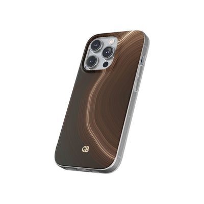 Brown Lite Phone Case for iPhone - Bronzed Canyon Relief
