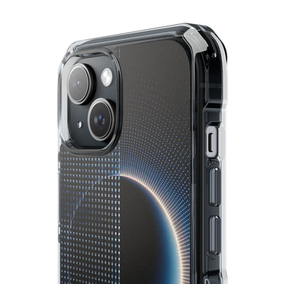 Luminous Meridian · Clear Impact Magnetic Phone Case for iPhone · Black