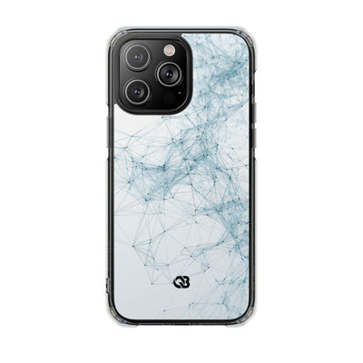 Blue Impact MagSafe Phone Case for iPhone - Glacial Neural Web