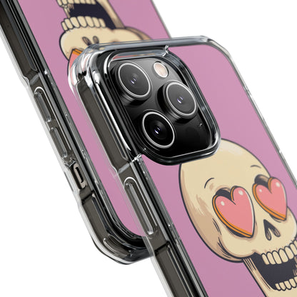 Heart Eyed Skull iPhone 14 Pro Case - Impact