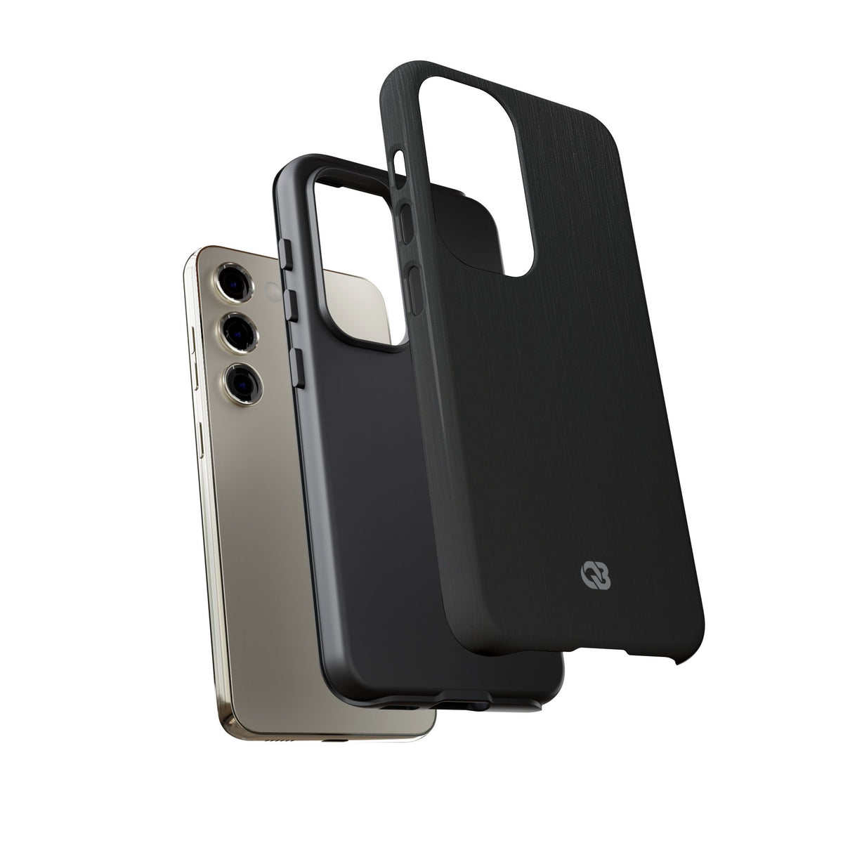 Obsidian Brushed Steel · Tough Phone Case for Samsung · Black