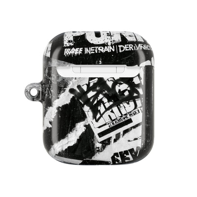 Underground Punk Collage · Hard Case for AirPods & AirPods Pro · Black