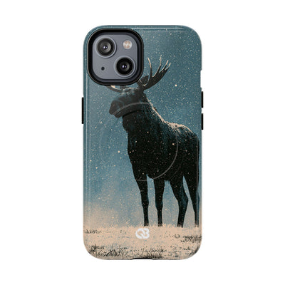 Nordic Boreal Moose · Tough 2.0 Magnetic Phone Case for iPhone · Blue