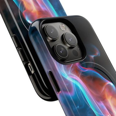 Neon Waveform · Tough 2.0 Magnetic Phone Case for iPhone · Black