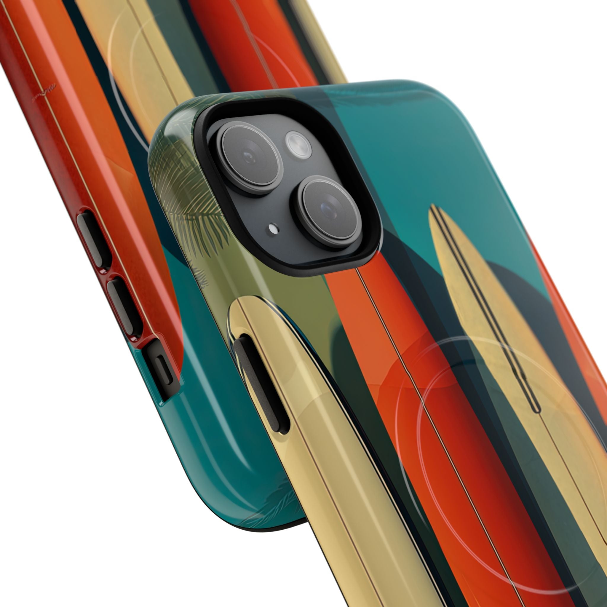 Teal Coast Lineup · Tough+ Coque de téléphone pour iPhone · MagSafe