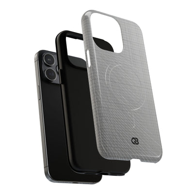 Grey Tough 2.0 Magsafe Phone Case for iPhone - Chrome Mesh Warp