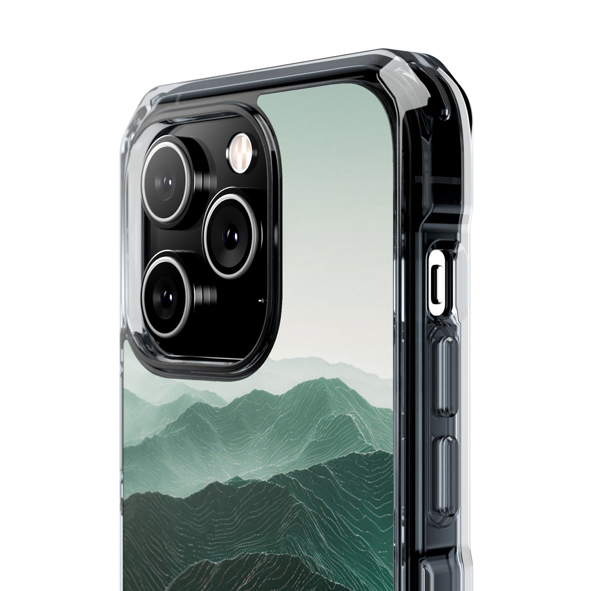 Alpine Mist · Clear Impact Magnetic Phone Case for iPhone · Green