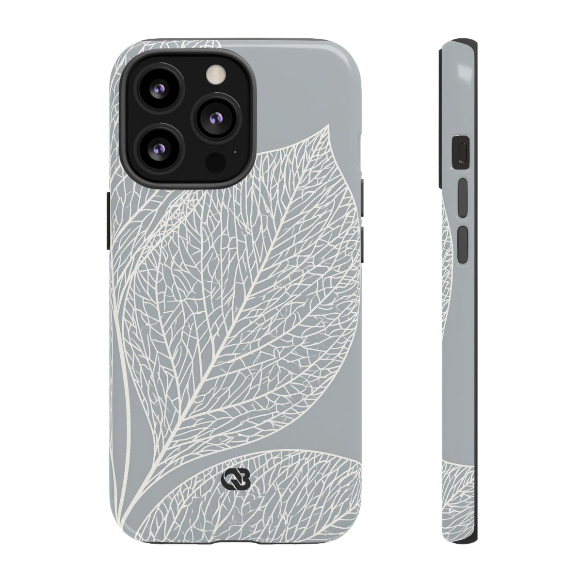 Minimal Leaf Skeleton · Tough Phone Case for iPhone · Grey