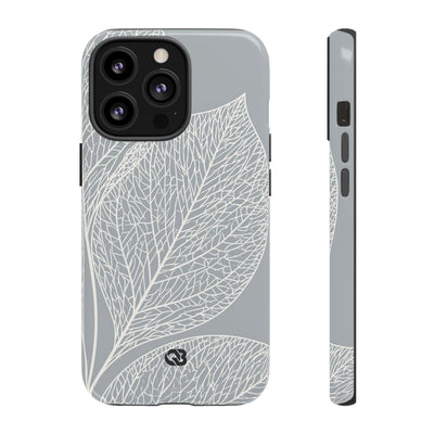 Minimal Leaf Skeleton · Tough Phone Case for iPhone · Grey