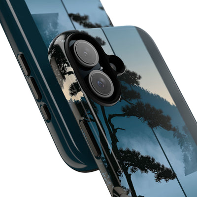 Blue Tough Phone Case for iPhone - Kyoto Mist Pine
