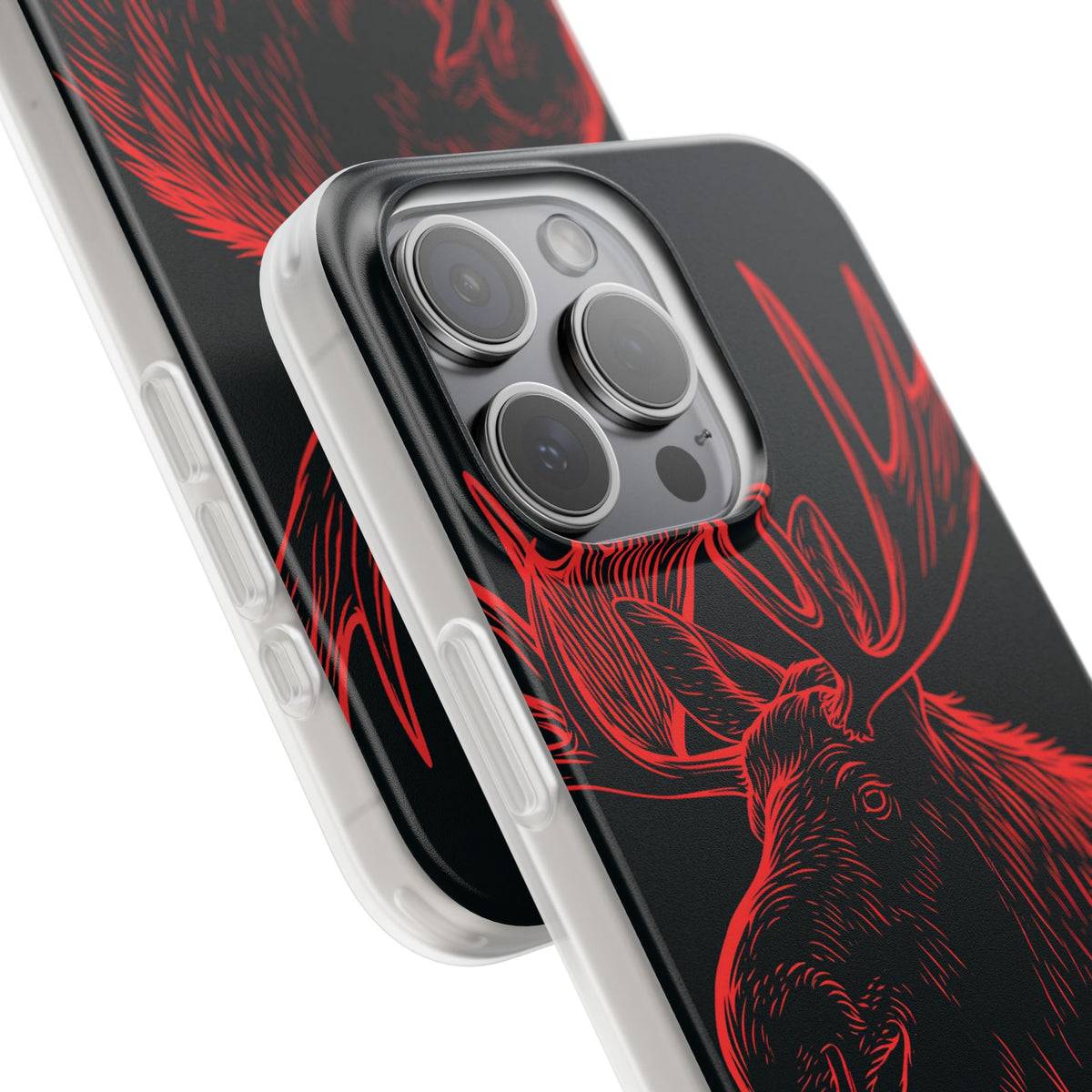 Nordic Elk · Lite Phone Case for iPhone ·  Black