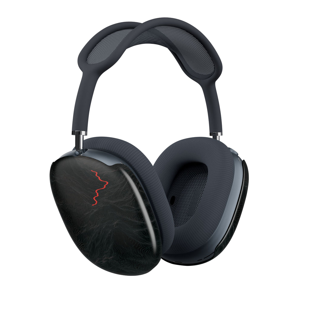 Crimson Ridge Pass · Hard Case for AirPods Max · Black