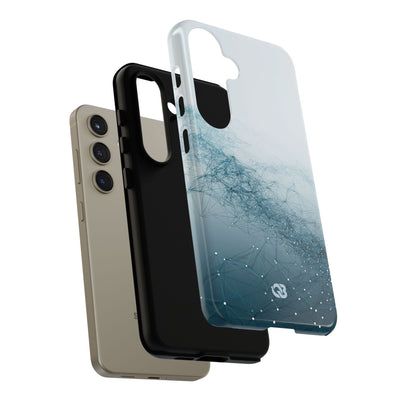 Teal Tough Phone Case for Samsung - Cyan Vector Lattice