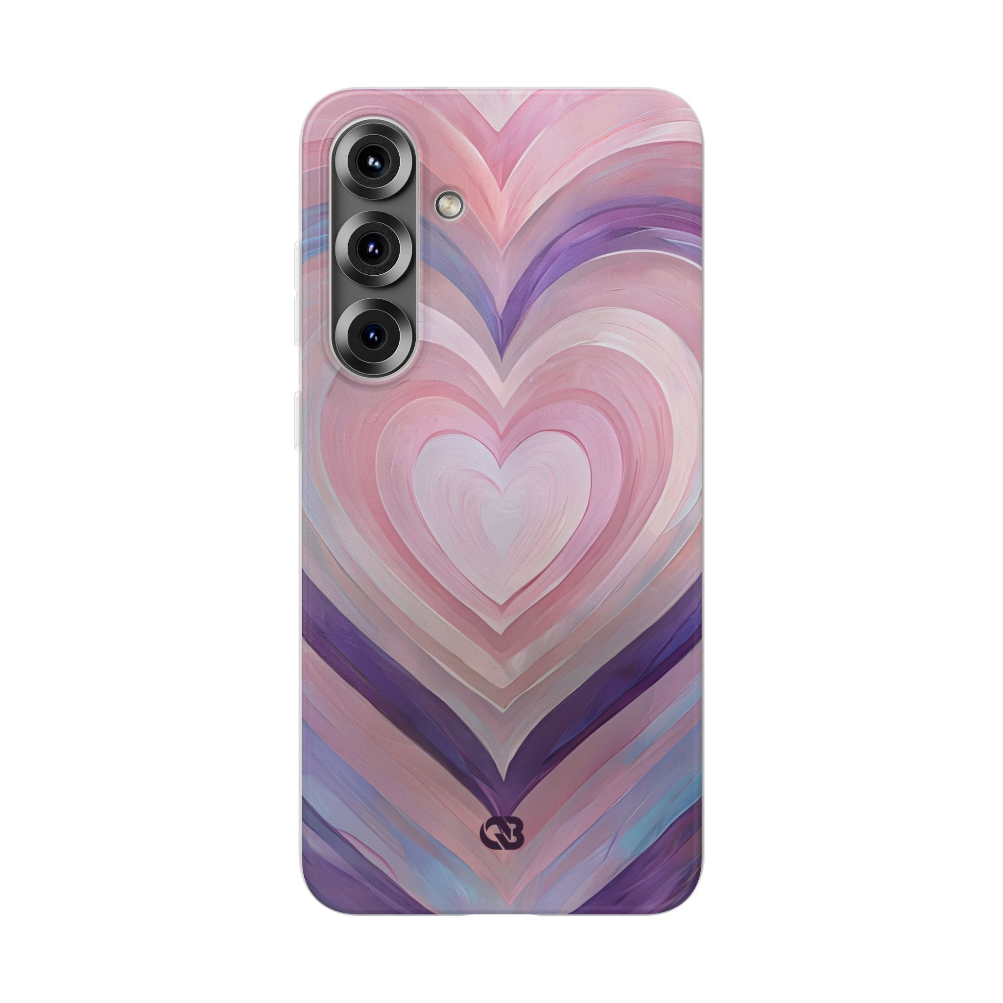 Lavender Pulse Hearts · Soft Phone Case for Samsung