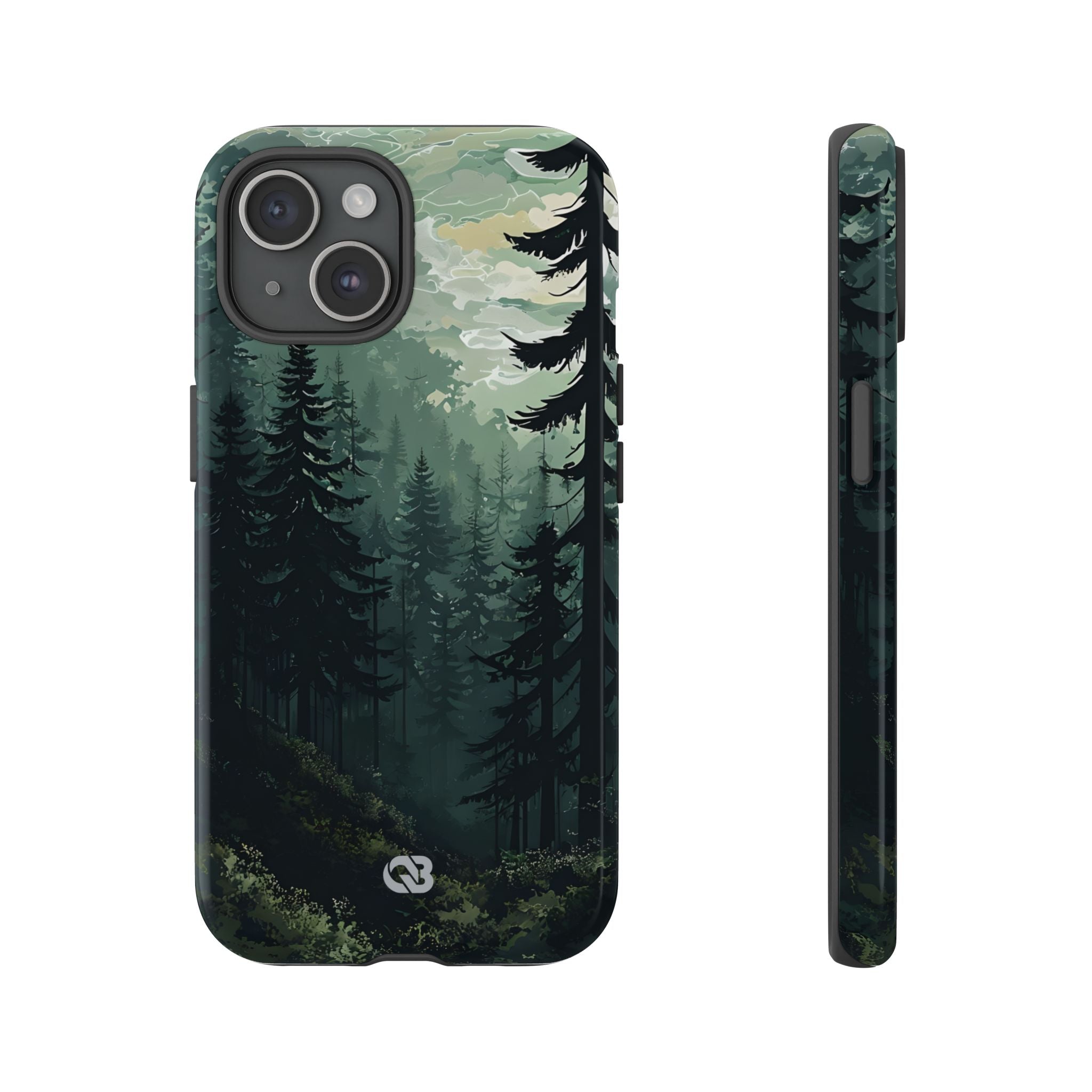 Misty Pine Shadow · Tough Phone Case for iPhone