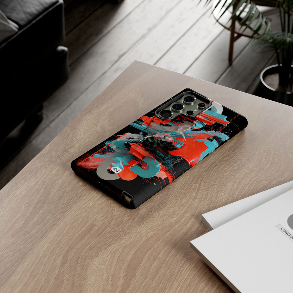 Fragmented Cyber Core · Tough Phone Case for Samsung · Black