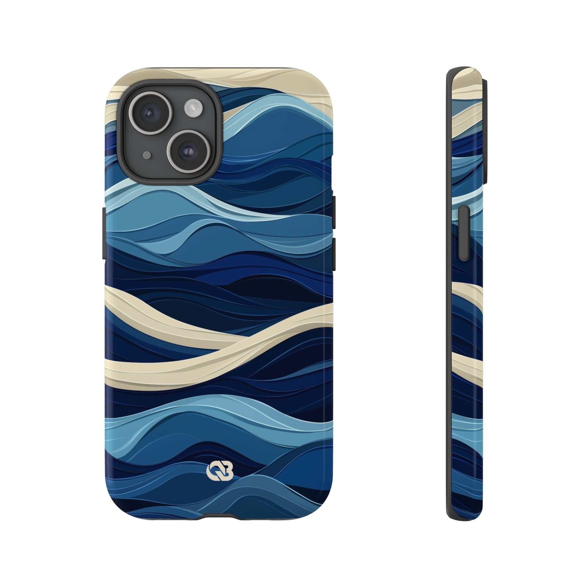 Cobalt Coast Layers · Tough Phone Case for iPhone