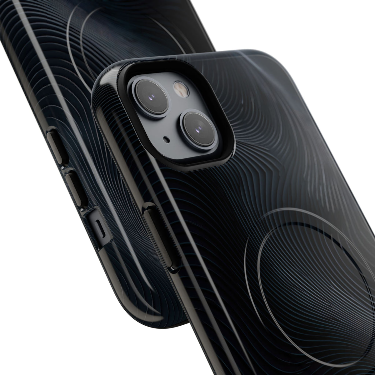 Black Tough 2.0 Magsafe Phone Case for iPhone - Obsidian Ridge Flux