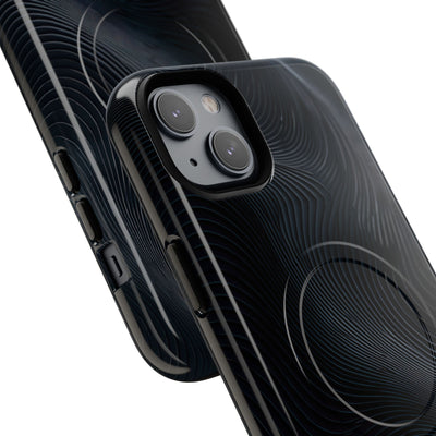 Black Tough 2.0 Magsafe Phone Case for iPhone - Obsidian Ridge Flux