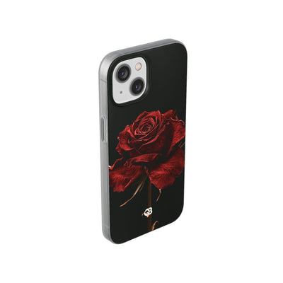 Crimson Noir Rose · Lite Phone Case for iPhone ·  Black