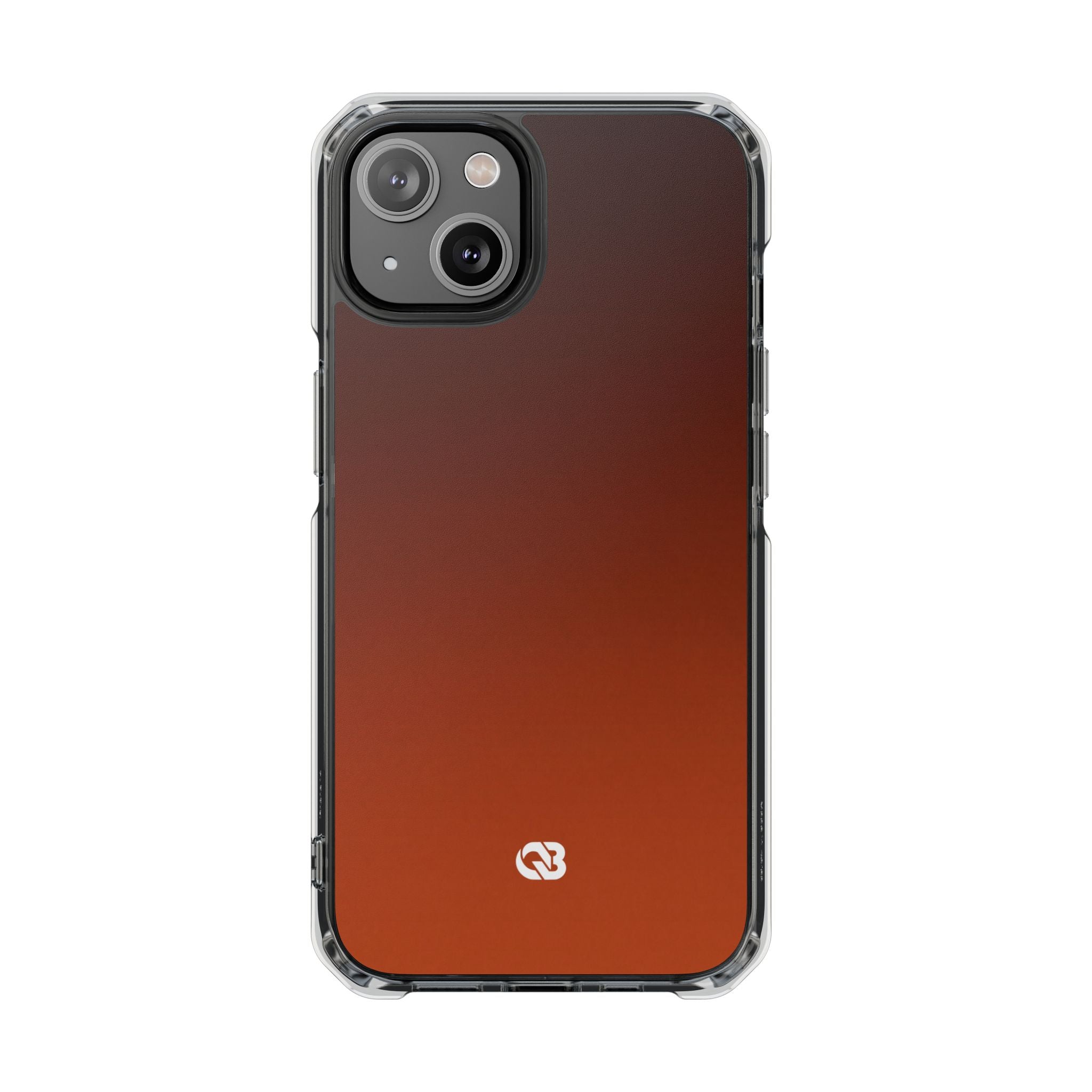 Orange Impact MagSafe Phone Case for iPhone - Obsidian Ember Fade