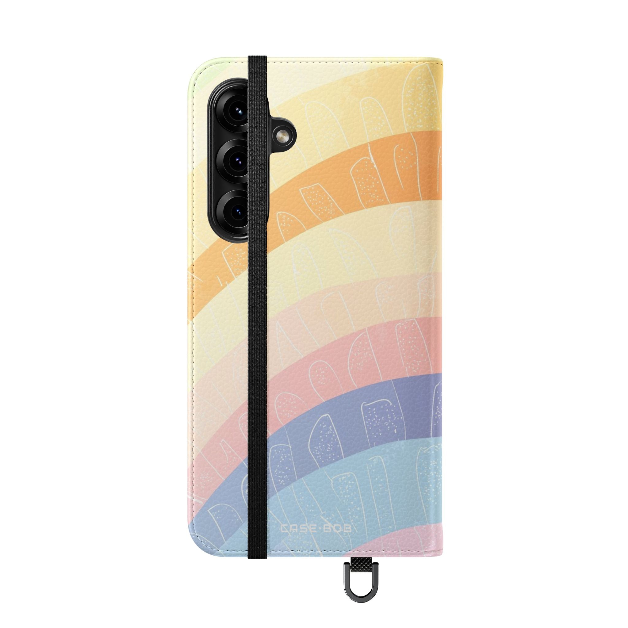 Pastel Rainbow Glow - Samsung S25+ Case - Wallet