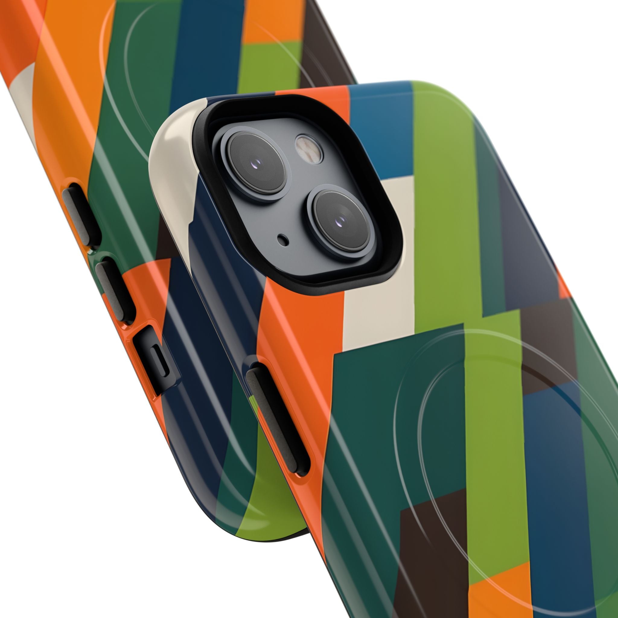 Angled Retro Mosaic · Tough+ Phone Case for iPhone · Magsafe