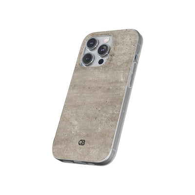Grey Lite Phone Case for iPhone - Brutalist Stone Grit