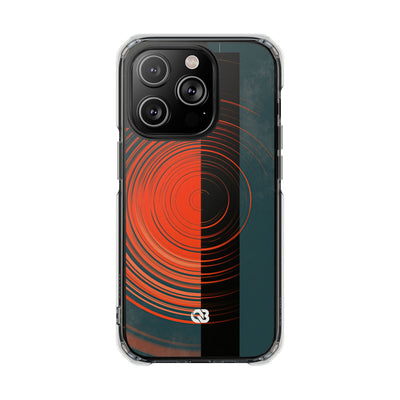 Teal Impact MagSafe Phone Case for iPhone - Burnt Slate Radial