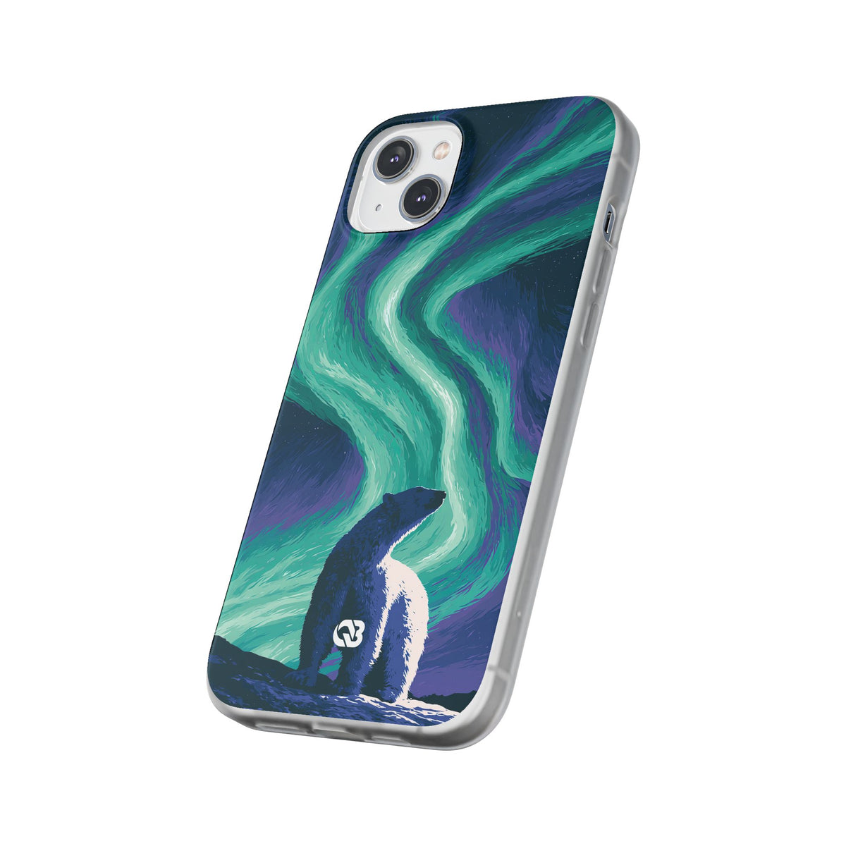Arctic Aurora Bear · Lite Phone Case for iPhone ·  Teal