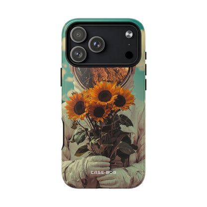 Sunflower Astronaut iPhone 17 Pro Max Case - Tough+ - CASE•BOB