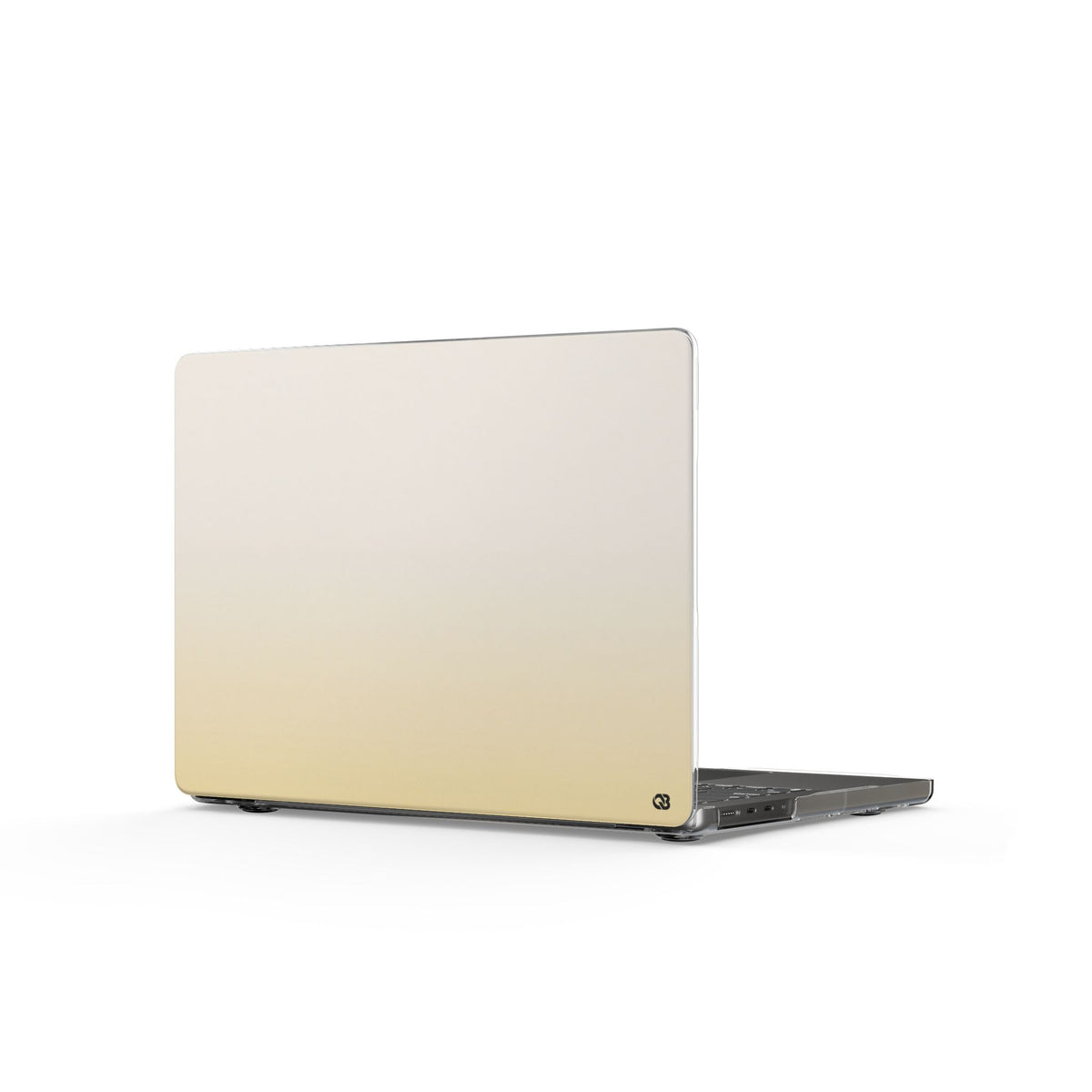 Solar Cream Ombre · Clear Hard Case for MacBook · Yellow