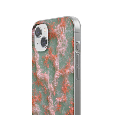Coral Pixel Matrix · Lite Phone Case for iPhone ·  Green