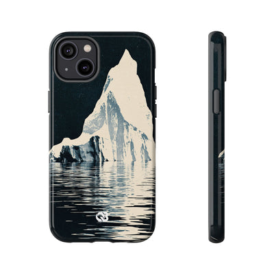 Blue Tough Phone Case for iPhone - Frozen Navy Monolith